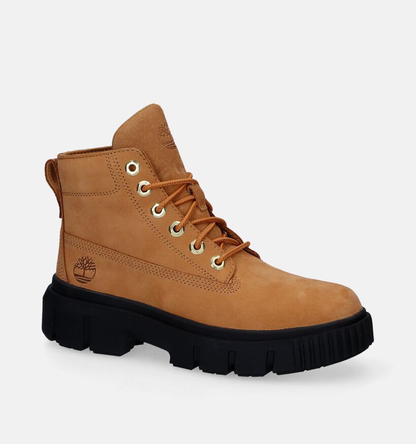 Timberland Greyfield Leather Bottines en Cognac pour femmes (313448)