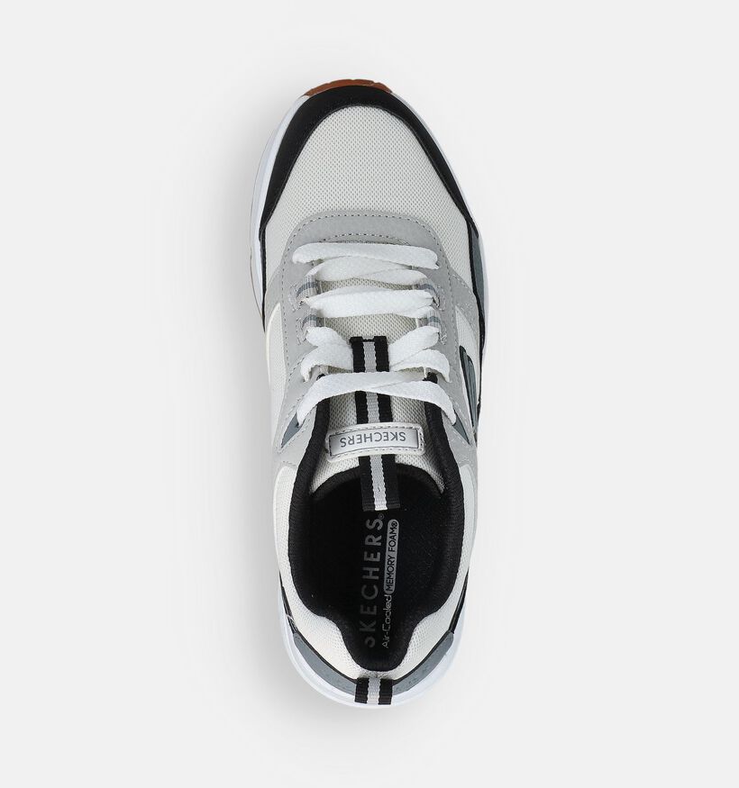 Skechers Uno Retro Groove Witte Sneakers voor jongens, meisjes (367772) - geschikt voor steunzolen