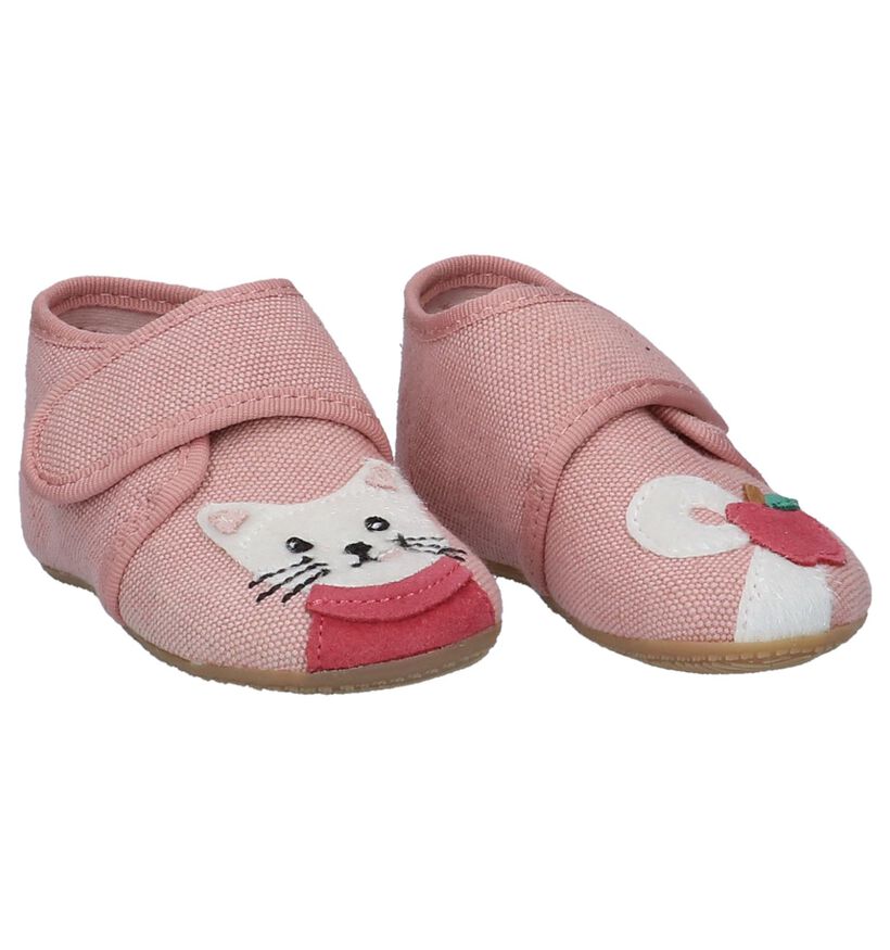 Roze Babypantoffels Living Kitzbühel in stof (245697)