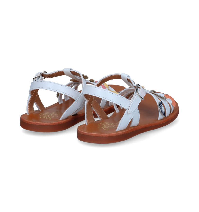 Pom d'Api Plagette Multi Daisy Cognac Sandalen voor meisjes (304780)