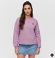 Pieces Flora Red Heart Sweatshirt en Rose/Bleu pour femmes (378378)