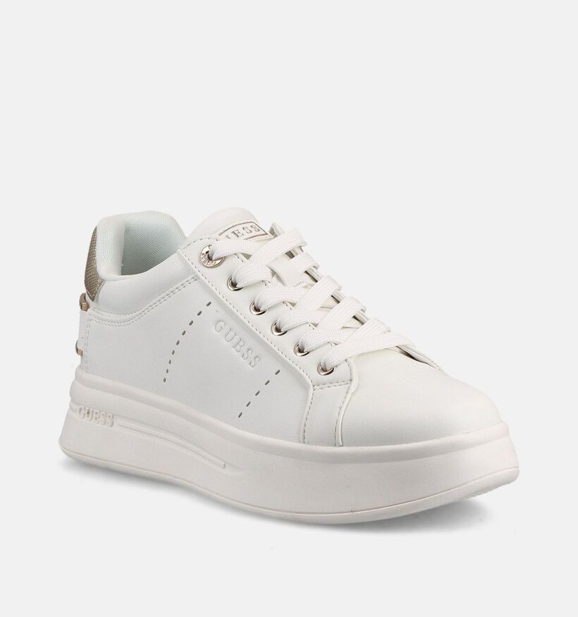 Guess Wesli Baskets en Blanc pour femmes (366549) - pour semelles orthop&eacute;diques