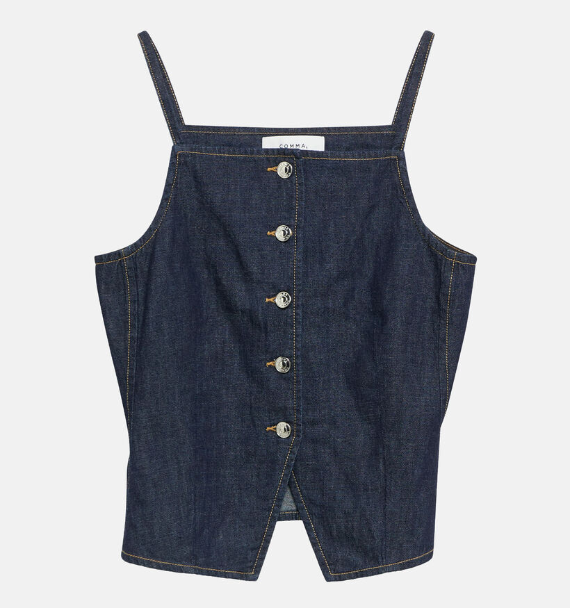 comma Donkerblauwe Top voor dames (375078)