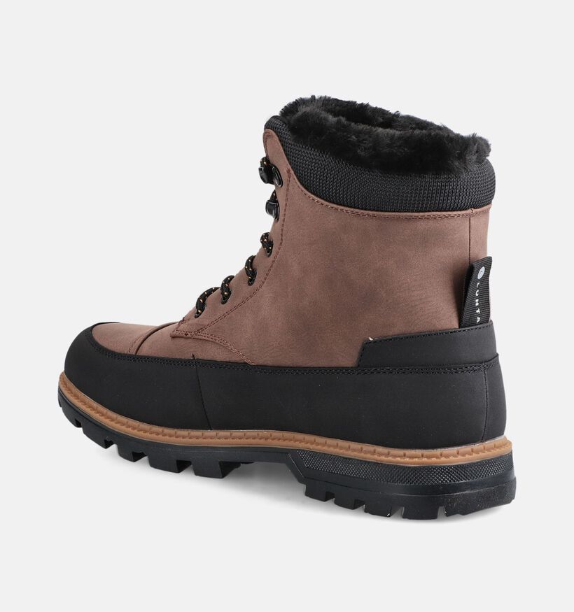Luhta Reilu MR Bottines Fourr&eacute;es en Marron pour hommes (378599) - pour semelles orthop&eacute;diques