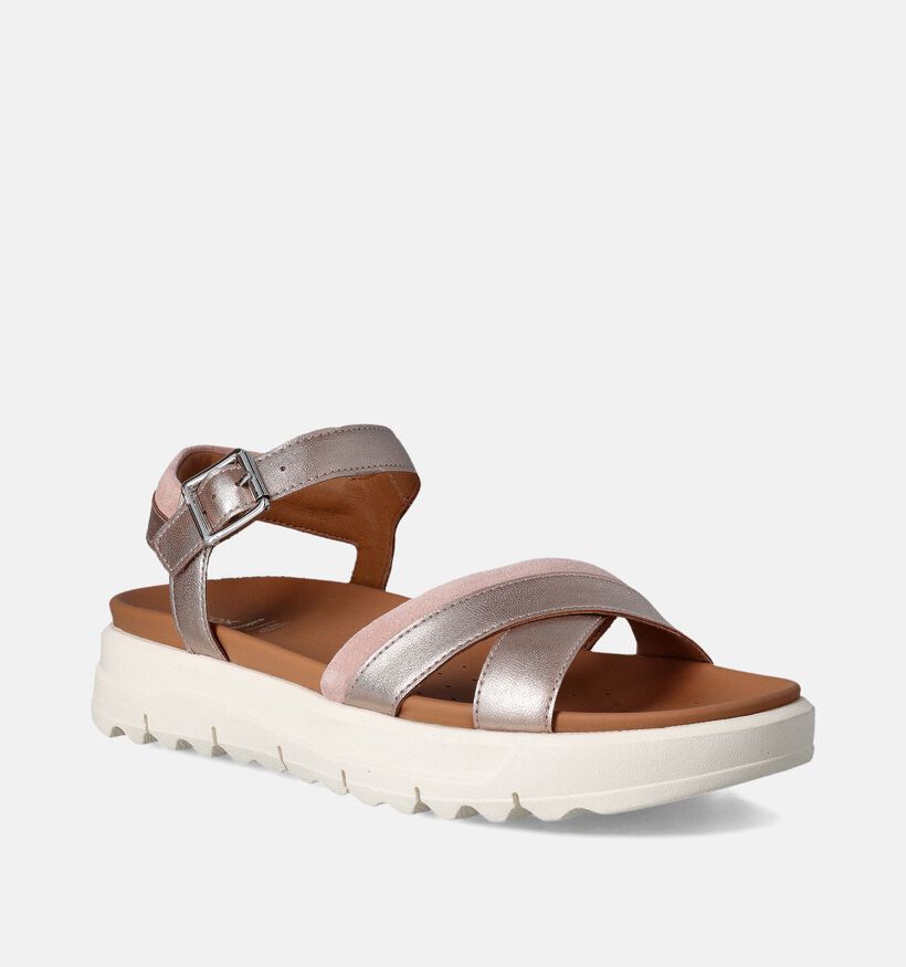 Geox Xand 2.1S Sandales en Or pour femmes (351699)