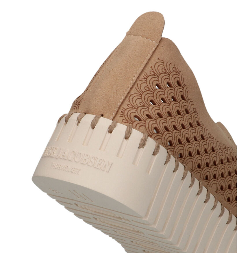 Ilse Jacobsen Tulip Platform Beige Instappers voor dames (324080) - geschikt voor steunzolen