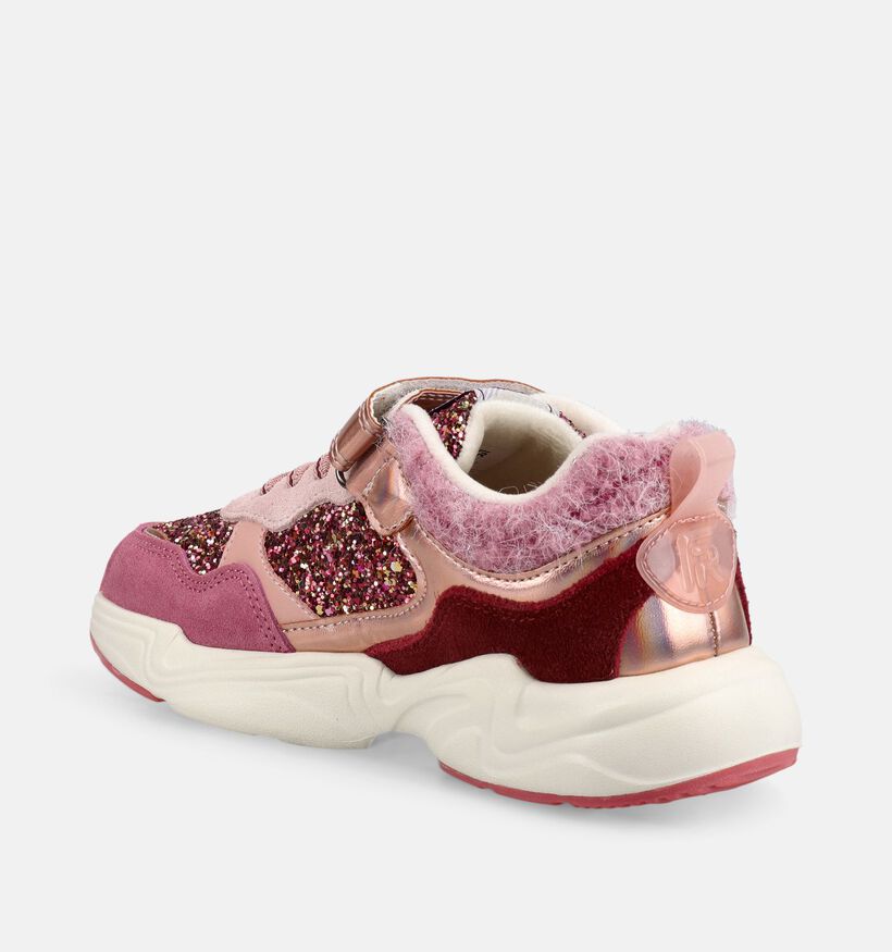 FR by Romagnoli Glitterstone Rosa Roze Sneakers voor meisjes (379001) - geschikt voor steunzolen