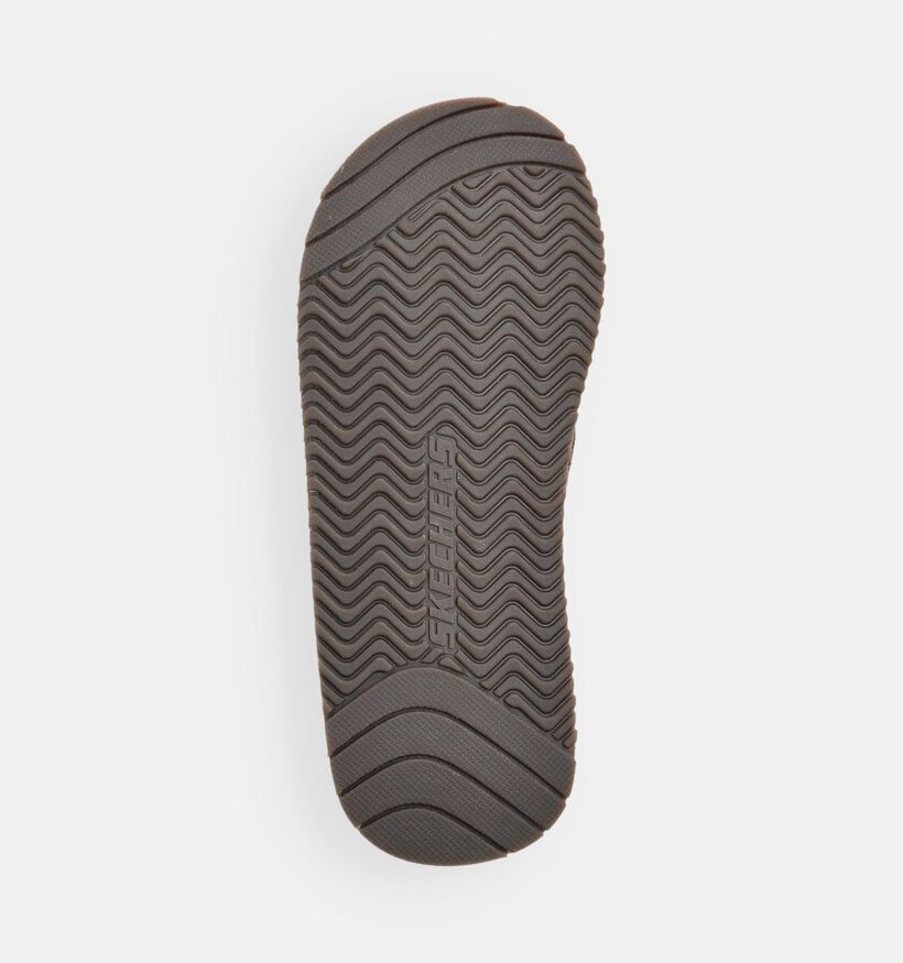 Skechers Quill Bruine Teenslippers voor heren (371042)