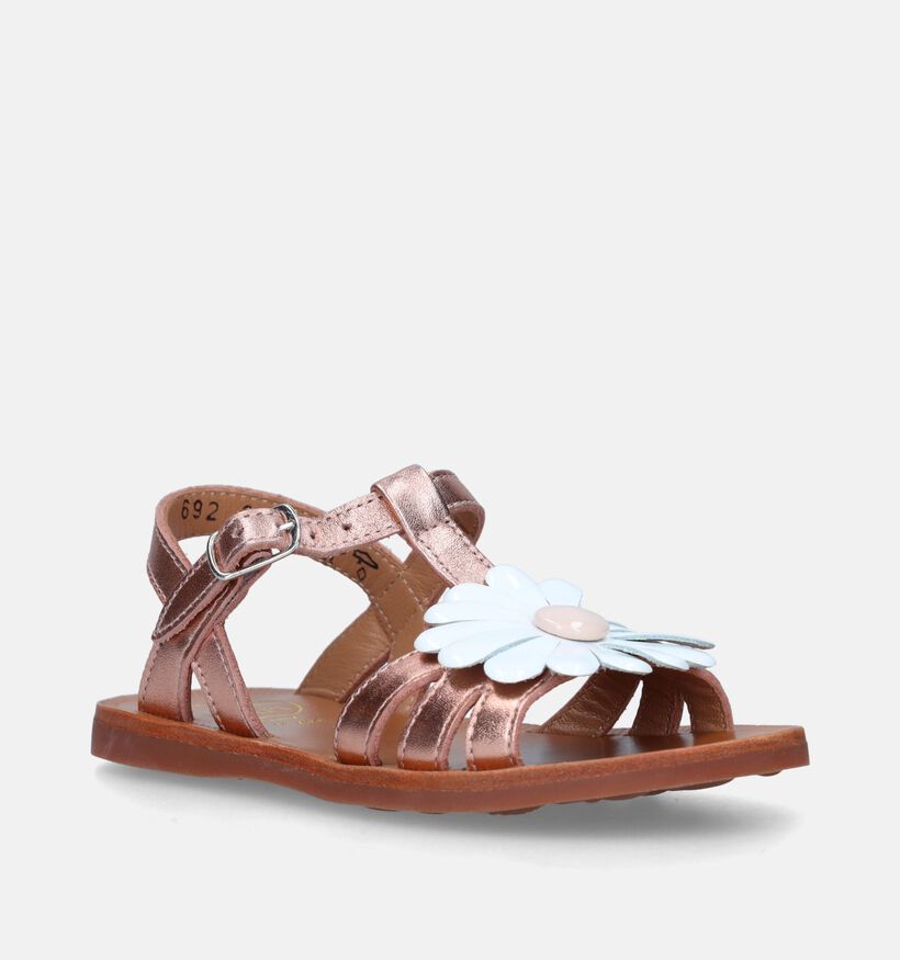 Pom d'Api Plagette Flo Rose gold Sandalen voor meisjes (338005)