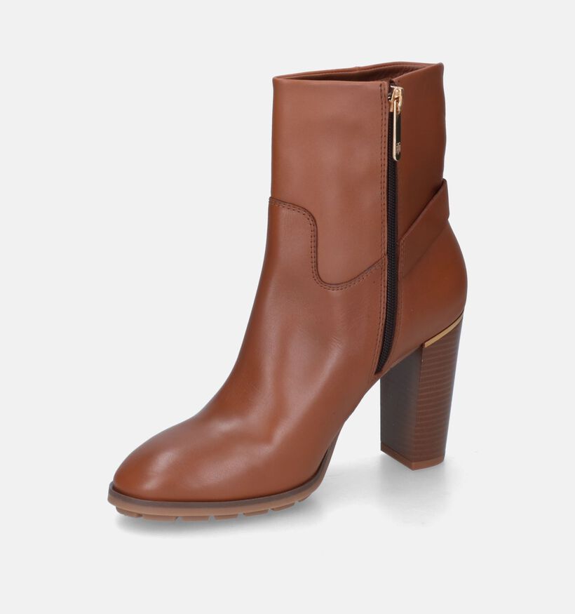 Tommy Hilfiger Belt Bottillons en Camel en cuir (314021)