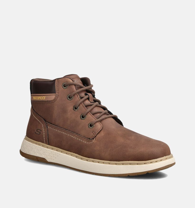 Skechers Garlan Bruine Veterboots voor heren (360863)