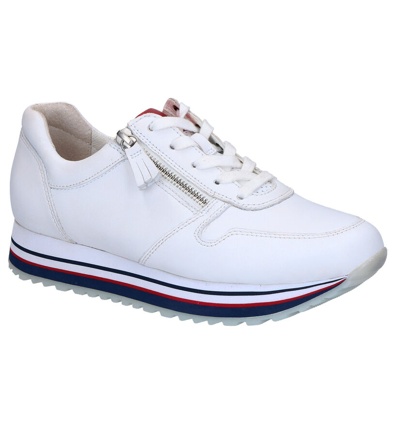 Gabor OptiFit Witte Sneakers in leer (271544)