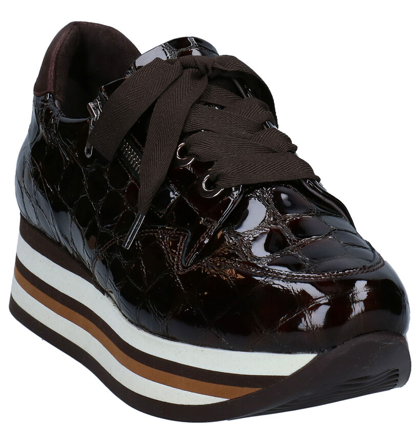 Softwaves Bruine Sneakers in leer (281979)