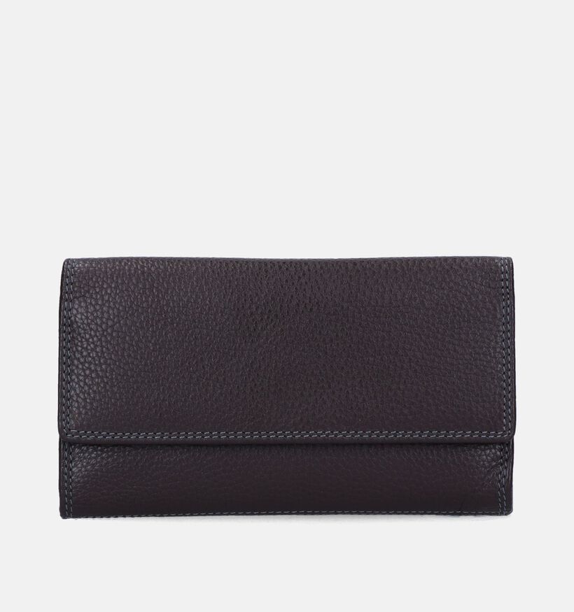 Label M Porte-monnaies zippé en Marron pour femmes (365813)