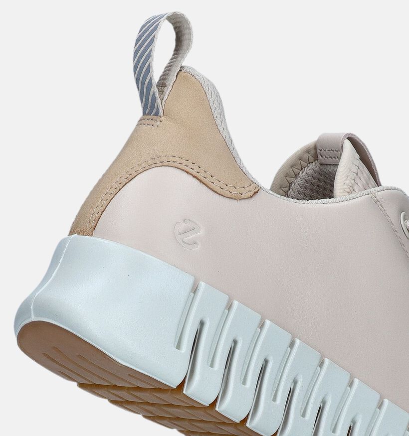ECCO Gruuv Flexible Sole Beige Veterschoenen voor dames (346752) - geschikt voor steunzolen