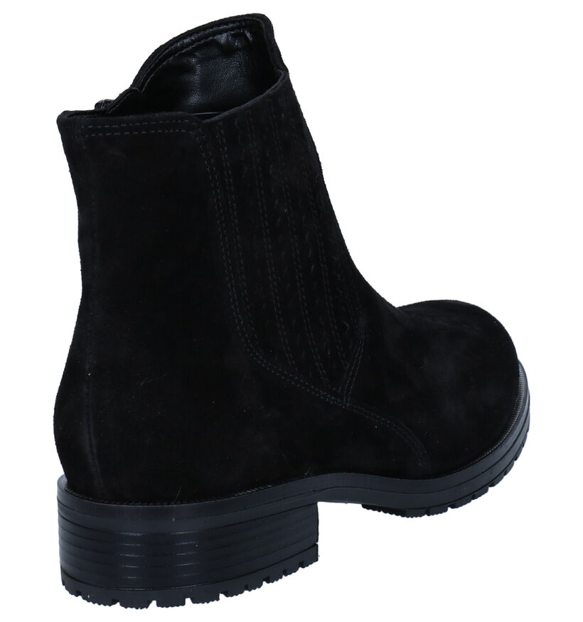 Gabor Bottines en Noir en daim (282373)