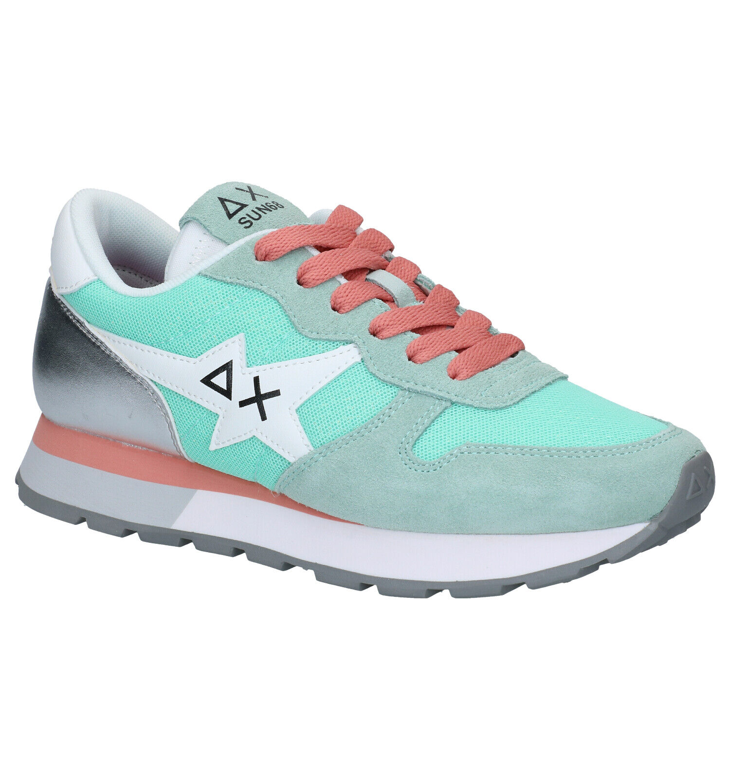 Sun 68 Ally Star Basic Groene Sneakers | TORFS.BE | Gratis verzend en retour