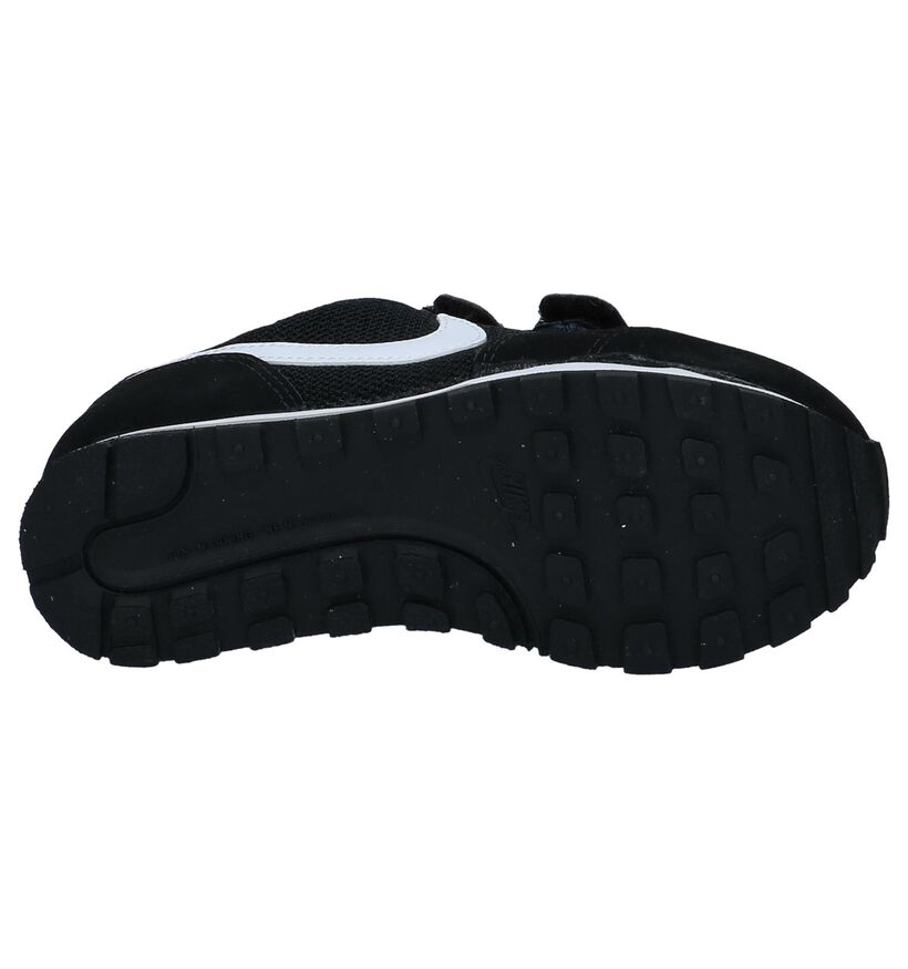 Zwarte Nike MD Runner Sneakers met Velcro's in kunstleer (234331)