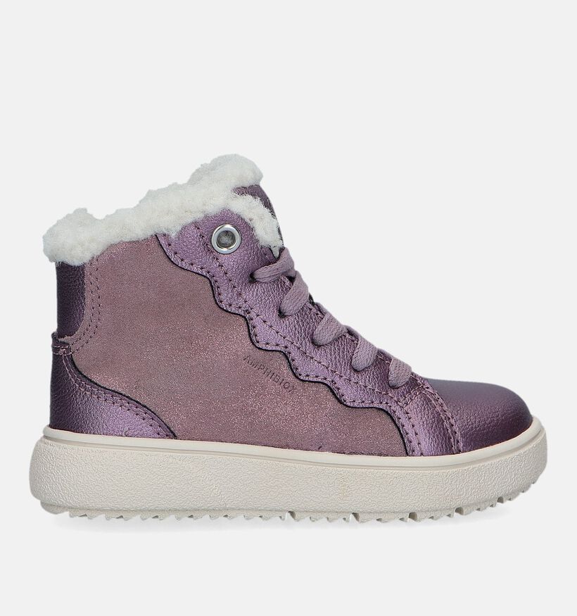 Geox Theleven Baskets en Lilas pour filles (330123) - pour semelles orthopédiques