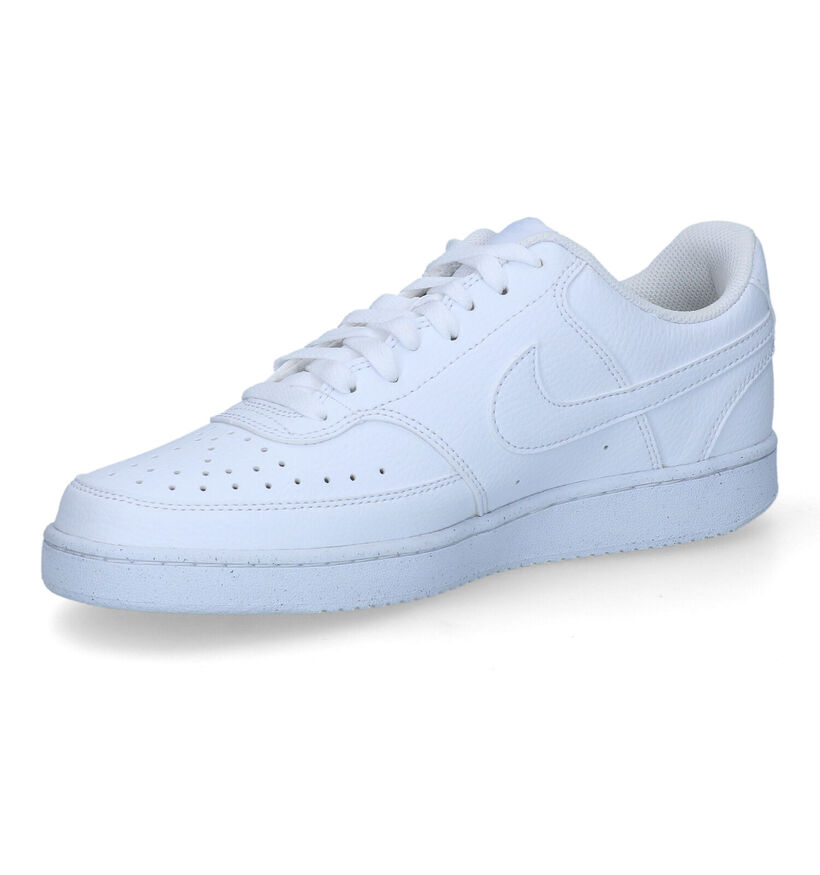 Nike Court Vision Low Next Nature Baskets en Blanc pour hommes (332325)