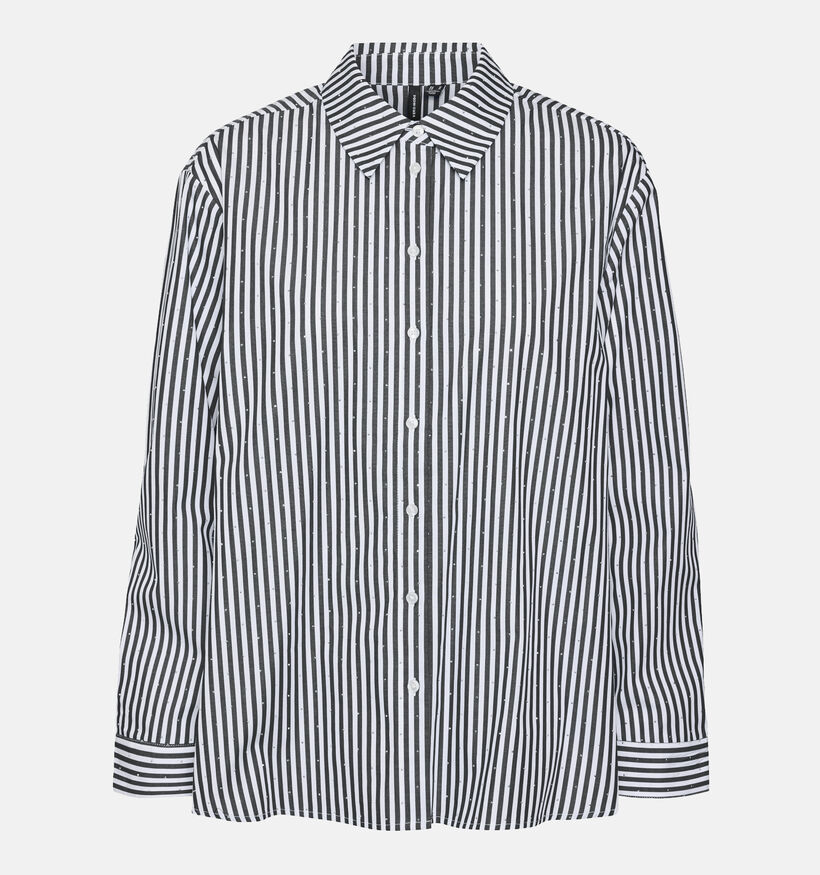 Vero Moda Inge Blauw Gestreept hemd voor dames (352142)
