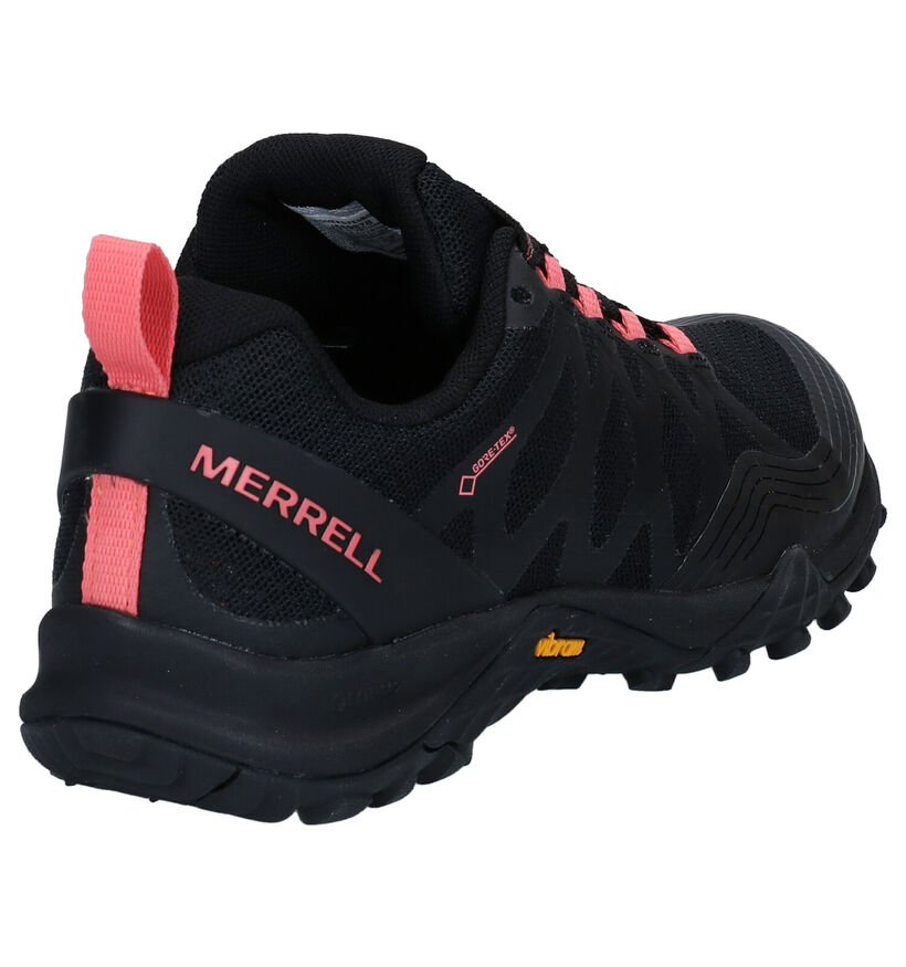 Merrell Siren 3 GTX Zwarte Wandelschoenen voor dames (310223) - geschikt voor steunzolen