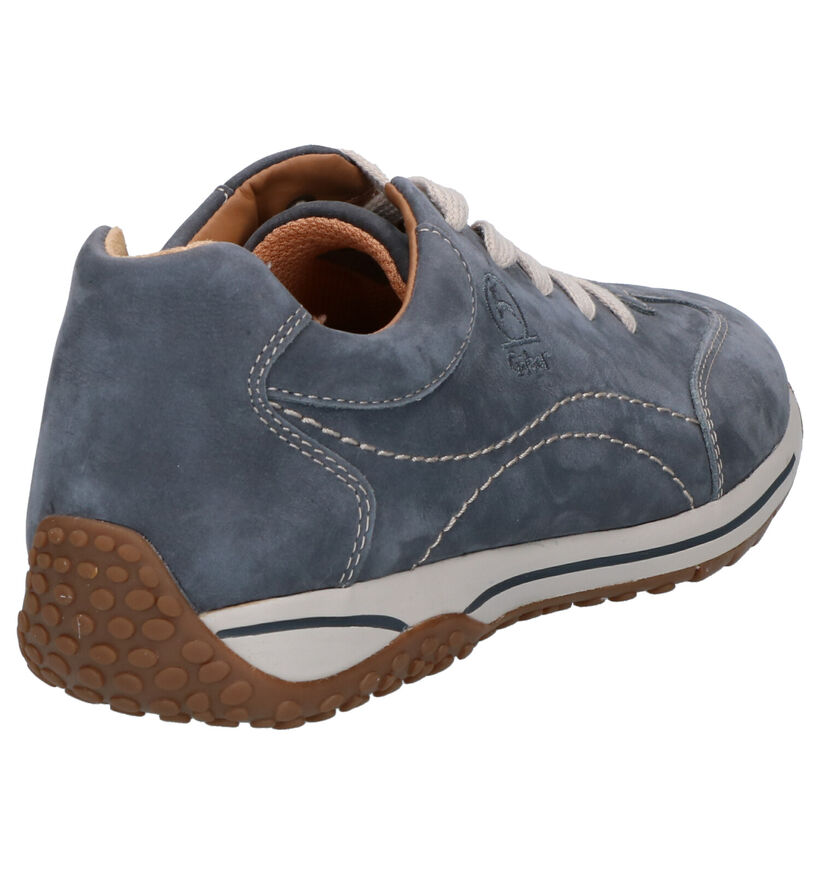 Gabor OptiFit Blauwe Veterschoenen in nubuck (271565)