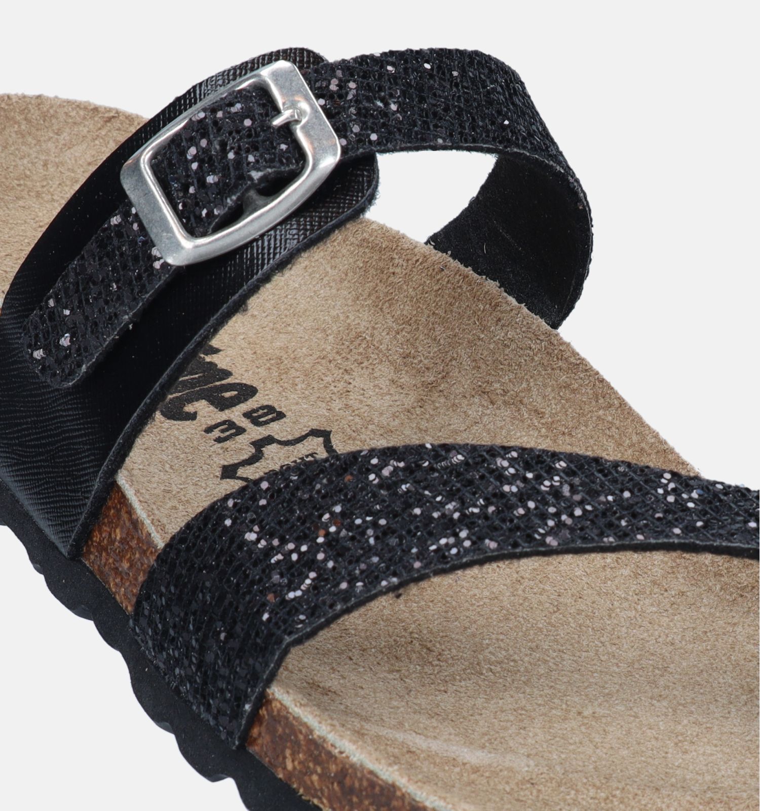 Bio Time Zwarte Teenslippers Dames Slippers Online op TORFS.BE