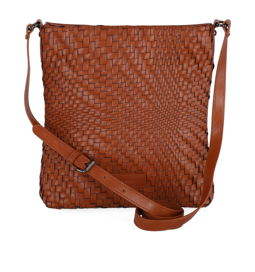 Marco Tozzi Cognac Crossbody Tas in kunstleer (299037)