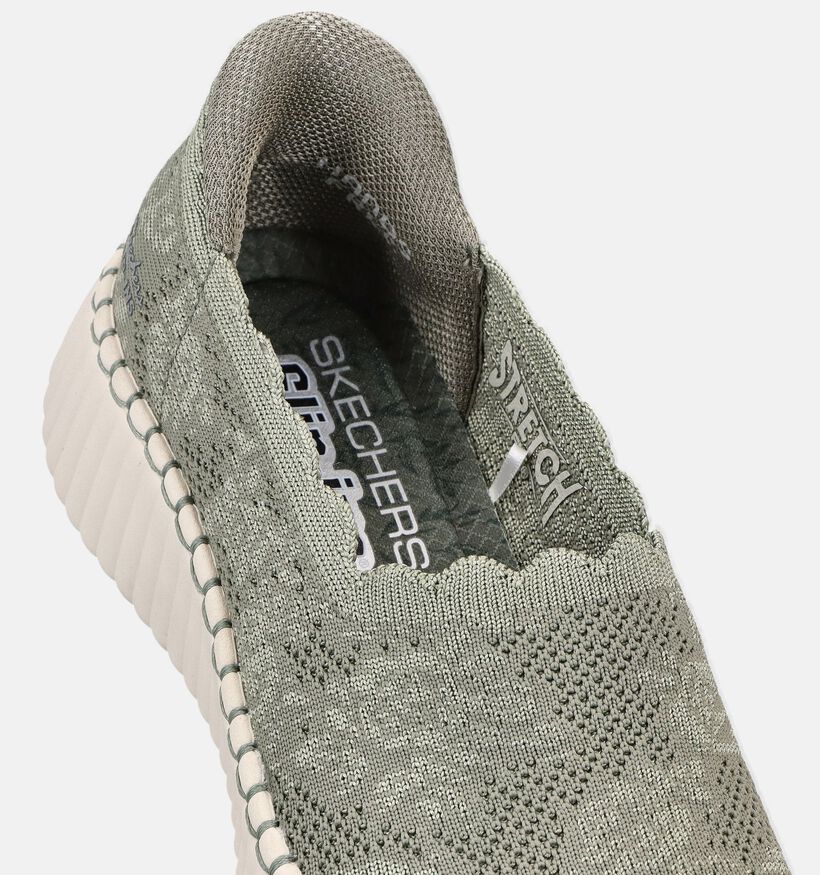 Skechers Wilshire Blvd Groene Instappers voor dames (371599) - geschikt voor steunzolen