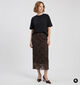 Vila Lorna Donkerbruine Midi-Rok voor dames (379768)