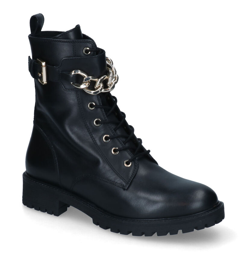 Geox Hoara Bottines en Noir en cuir (313295)