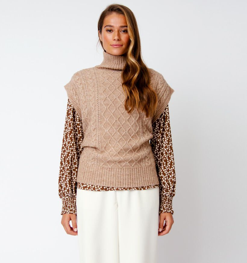 Vero Moda Vigga Débardeur en Brun (318384)