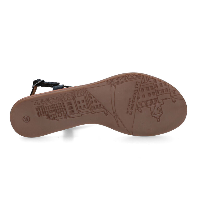 Les Tropeziennes Hacroc Zwarte Sandalen in leer (324762)