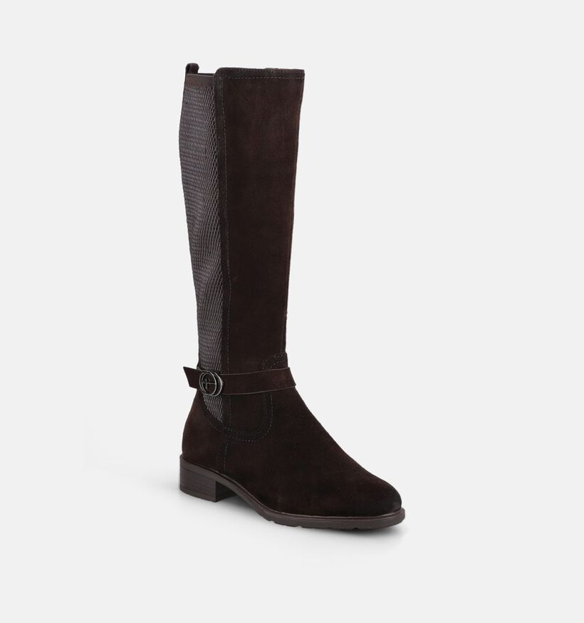 Tamaris Bottes hautes en Brun fonc&eacute; pour femmes (378959)