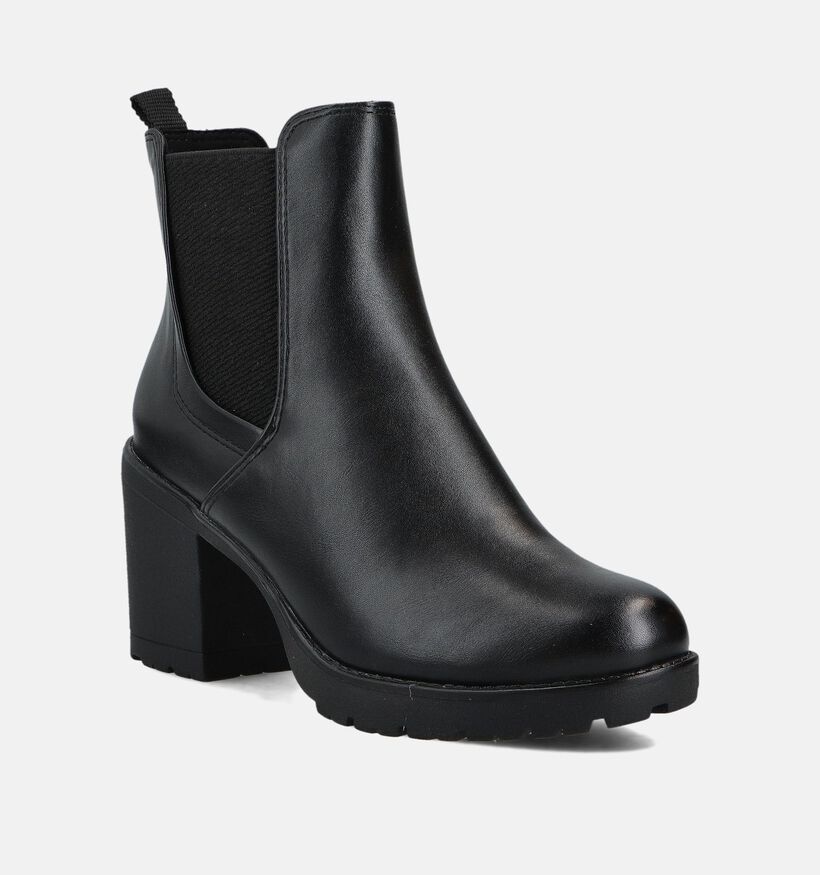 Marco Tozzi Bottines à talons en Noir pour femmes (362548) - pour semelles orthopédiques