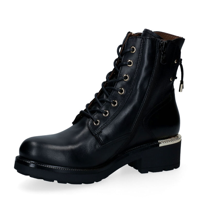 NeroGiardini Boots à lacets en Noir en cuir (296633)