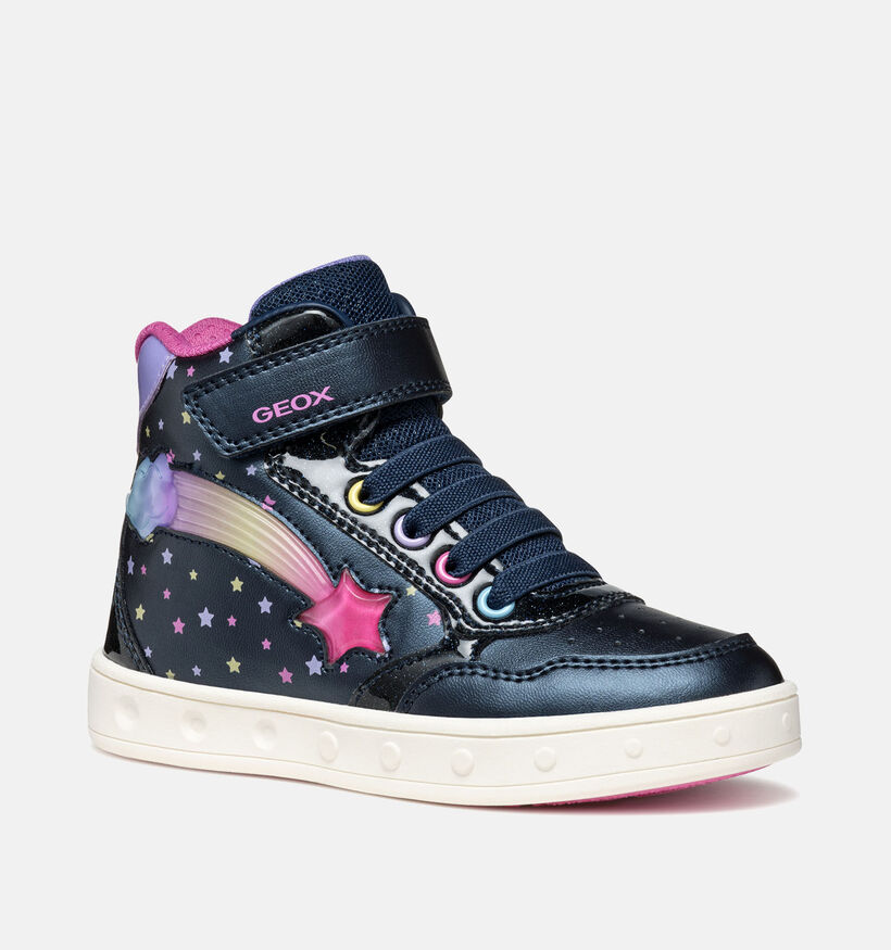 Geox Skylin Donkerblauwe Sneakers voor meisjes (360376) - geschikt voor steunzolen