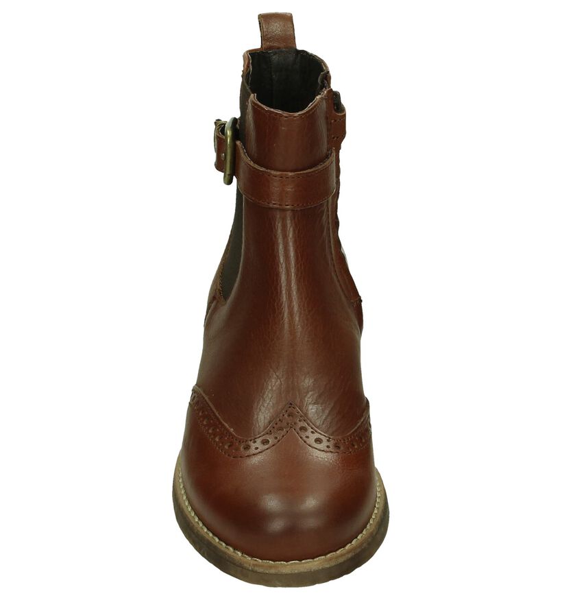 Hampton Bays Cognac Chelsea Boots met Gesp, , pdp