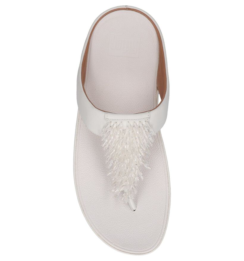 FitFlop Cha Cha Witte Teenslippers, , pdp