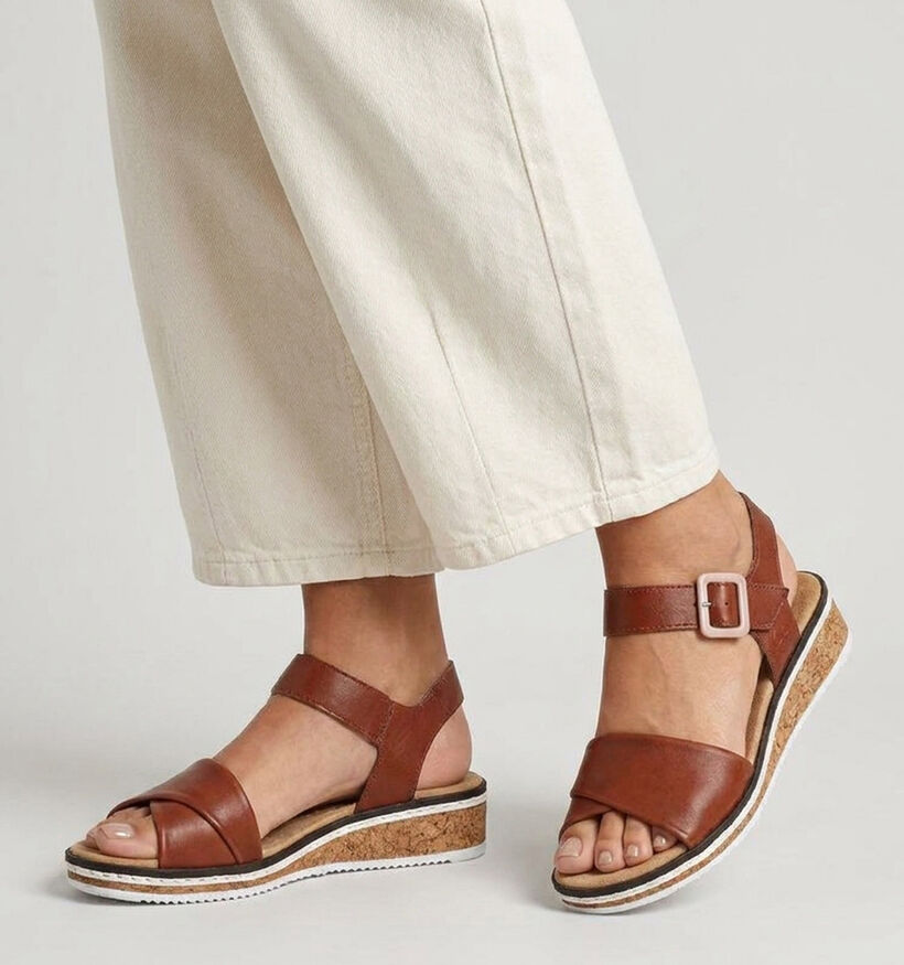 Rieker Cognac Sandalen voor dames (370434)