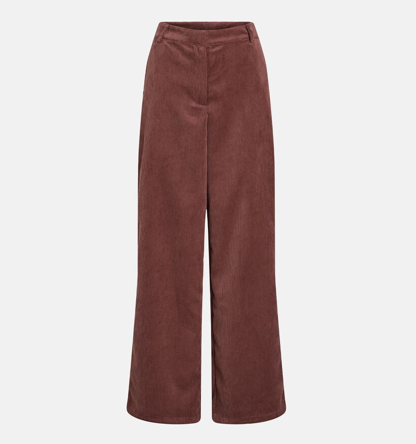 Vila Floya Pantalon classique en Bordeaux pour femmes (379762)
