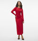 Vero Moda Rasmine Robe longue en Rouge pour femmes (349037)