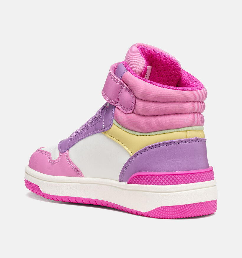 Geox Washiba Baskets montantes en Rose pour filles (376254) - pour semelles orthop&eacute;diques