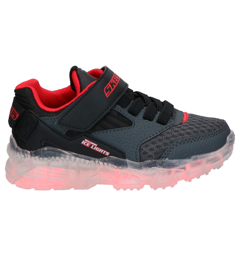 Skechers Ice Lights Baskets en Noir en simili cuir (277918)