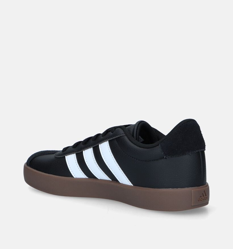 adidas VL Court 3.0 Witte/Zwarte Sneakers voor jongens, meisjes (357017) - geschikt voor steunzolen
