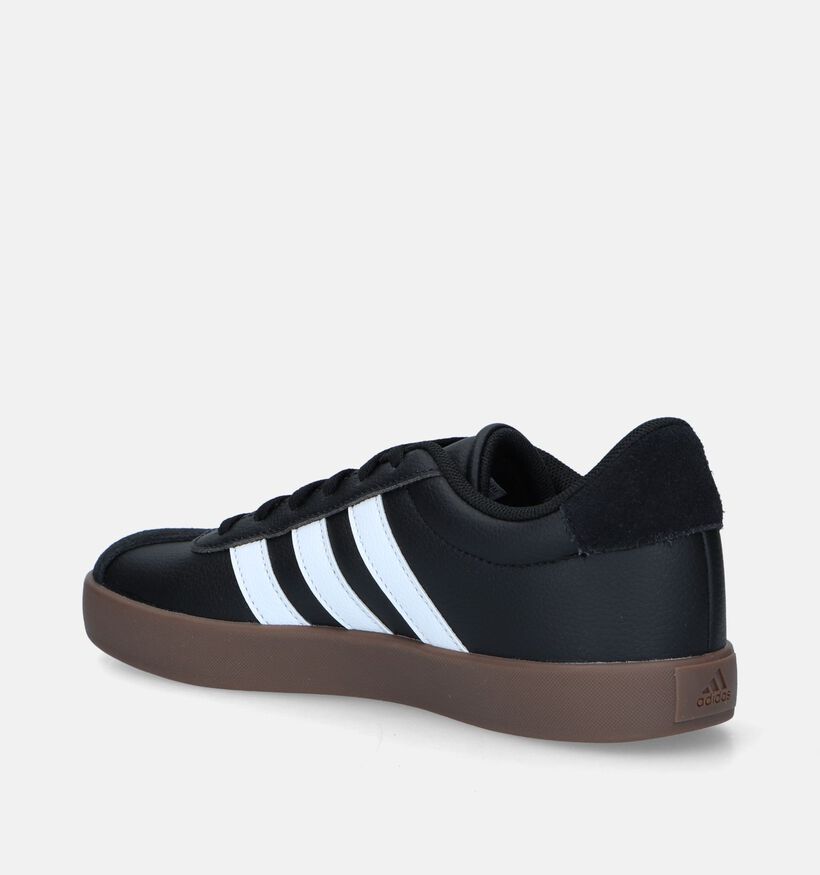 adidas VL Court 3.0 K Zwarte Sneakers voor jongens, meisjes (335812)