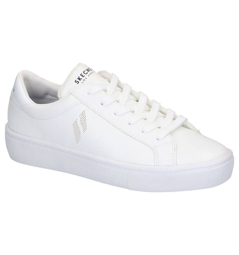 Skechers Chaussures à lacets en Blanc en simili cuir (272782)