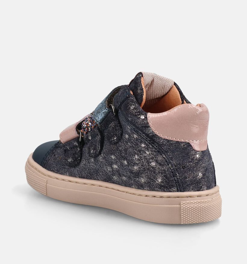 FR by Romagnoli Blauwe/Roze Boots met Velcro voor meisjes (378991) - geschikt voor steunzolen