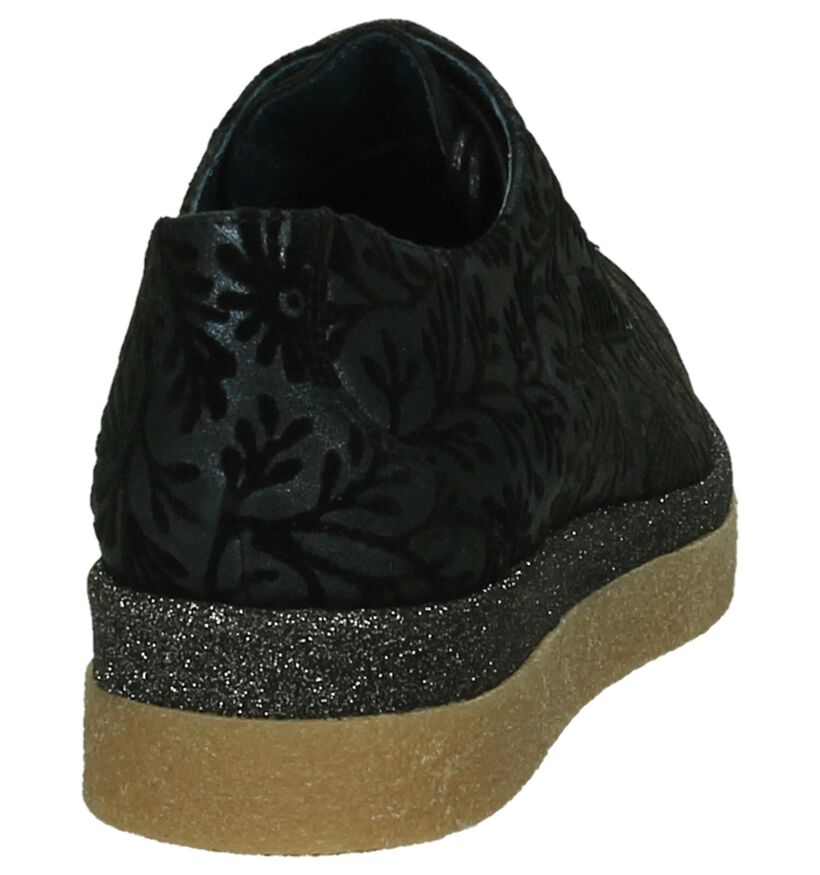 Humat Chaussures à lacets en Bleu foncé en textile (204362)